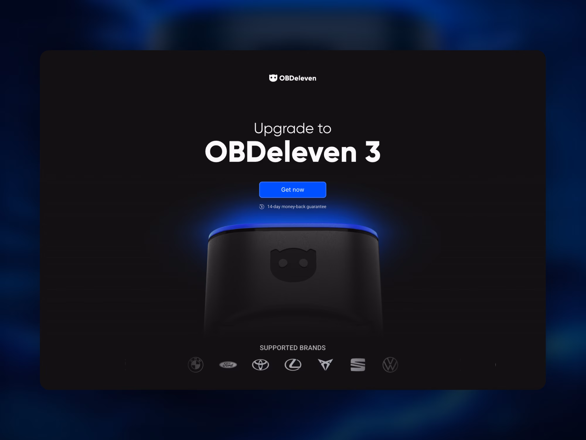 OBDeleven project screenshot 1
